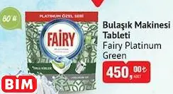 FAİRY PLATİNUM GREEN BULAŞIK MAKİNESİ TABLETİ